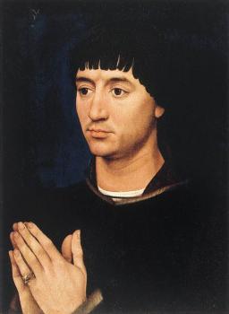 Rogier Van Der Weyden : Portrait Diptych of Jean de Gros, right wing